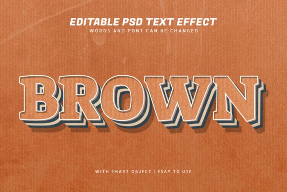Bringing Vintage Vibes to Life with a Brown 3D Retro Style Text Effect