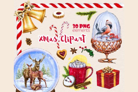 Deer Family Christmas Stickers & Gifts