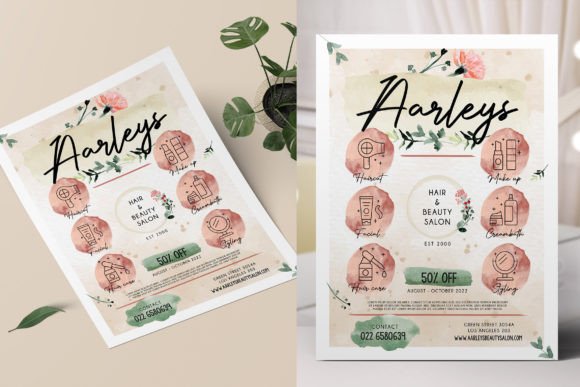 Elevate Your Brand with the Beauty Salon Flyer Template