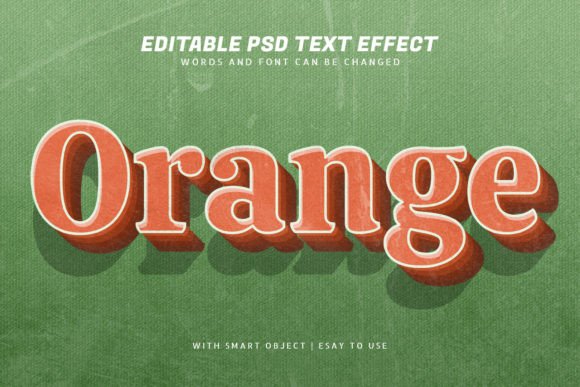 Elevate Your Brand with the Orange 3d Vintage Style Text Effect
