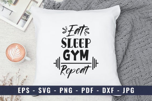 Evaluating the Eat Sleep GYM Repeat SVG for Fitness Branding