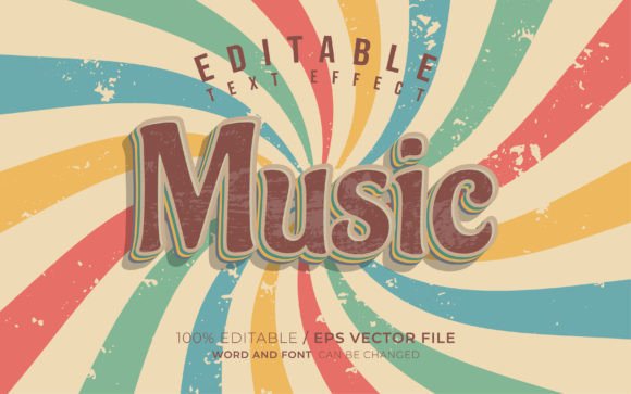 Evaluating the Music Vintage Editable Text Effect for Modern Design Projects