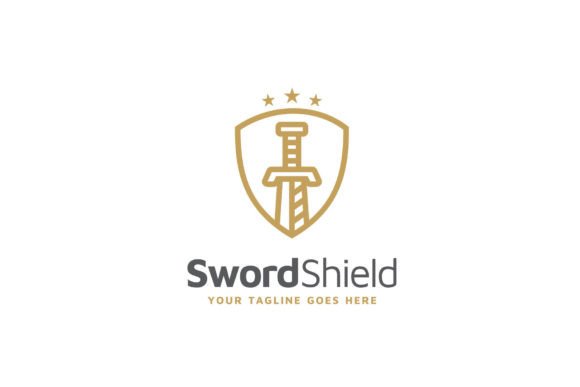 Evaluating the Sword Shield Protect Secure Guard Logo for Brand Identity