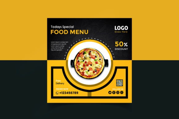 Food Menu Social Media Post Design