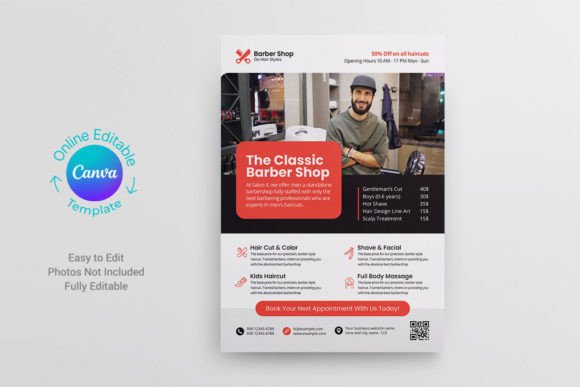 Mastering Visual Marketing with a Barber Shop Flyer Design Canva Template