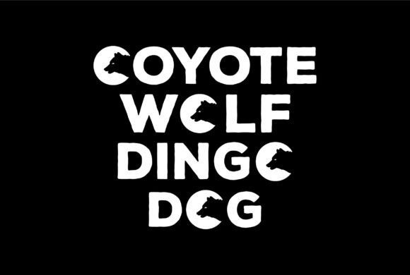 Mastering Wild Canid Typography: A Guide to Coyote Wolf Dingo Dog Text Type Word Design