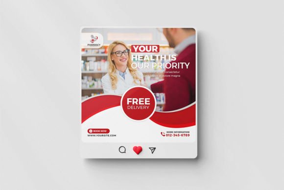 Pharmacy Social Media Post Template