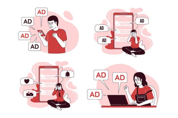 Social Media Illustration Set