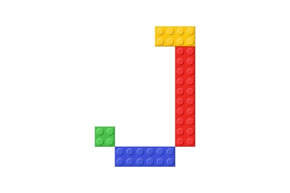 Unlocking Creativity: The Design Power of Colorful Toy Bricks of Letter J Cartoon